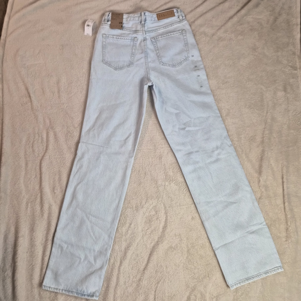 NWT PacSun 90s Boyfriend Light Blue Distressed Jeans Size 26 - Picture 4 of 14